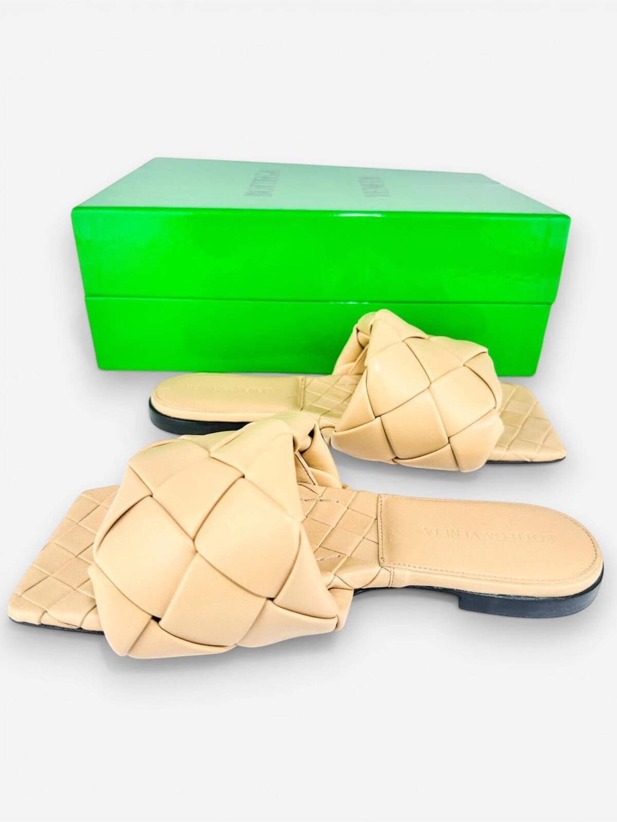 Bottega Veneta Lido Cane Sugar Padded Intrecciato Flat Slide EU - photo 5