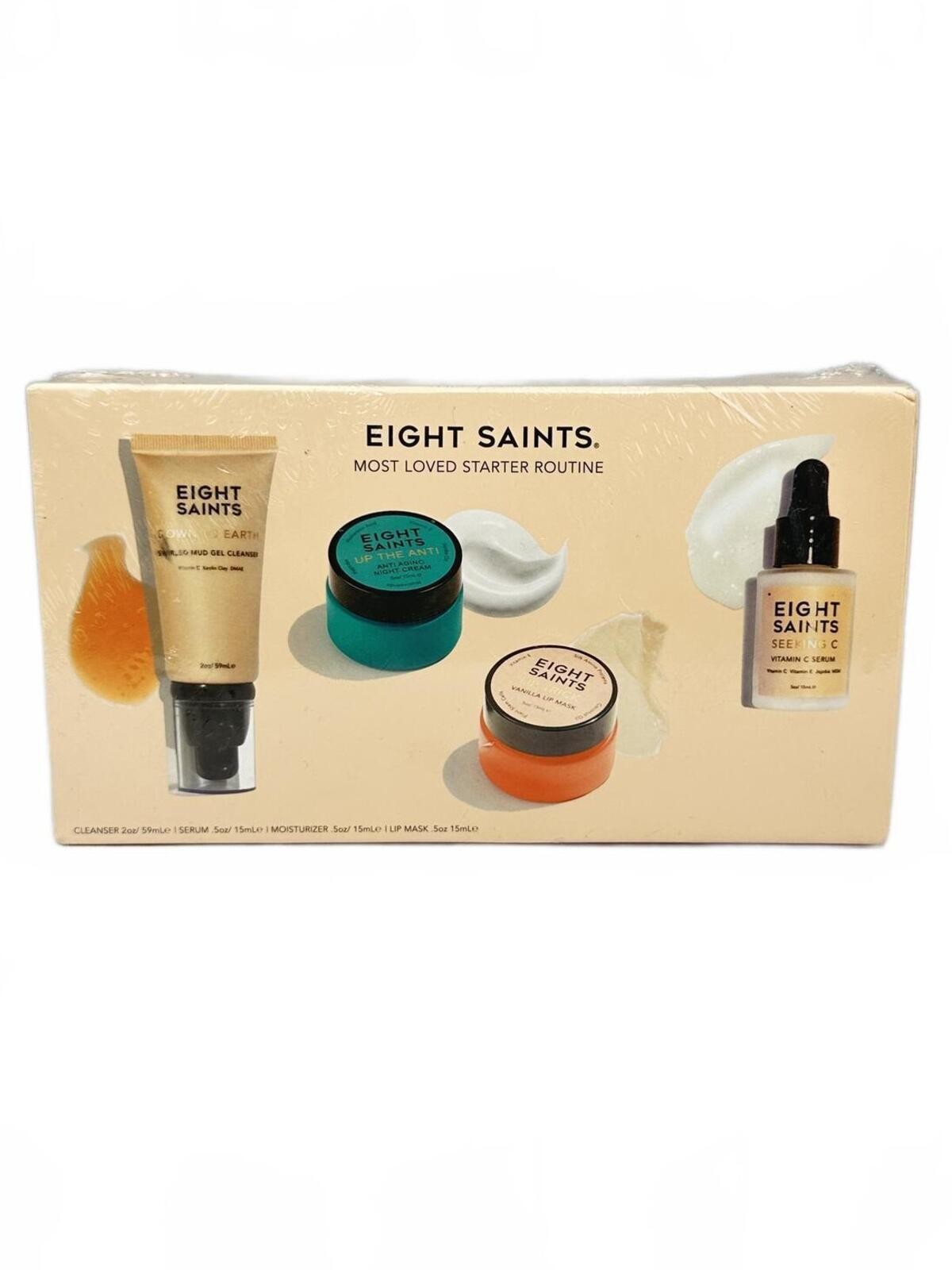Eight Saints Skincare Set Vitamin C Serum Cleanser Kit