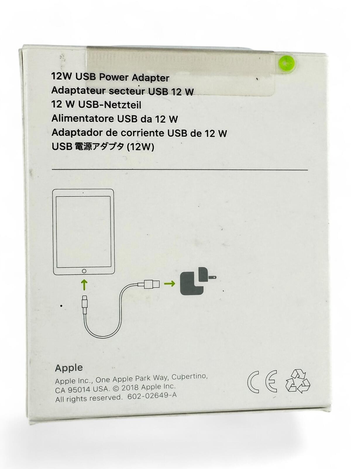 Apple 12W USB Power Adapter Wall Charger OEM Fast Charge 12W Whi - photo 2