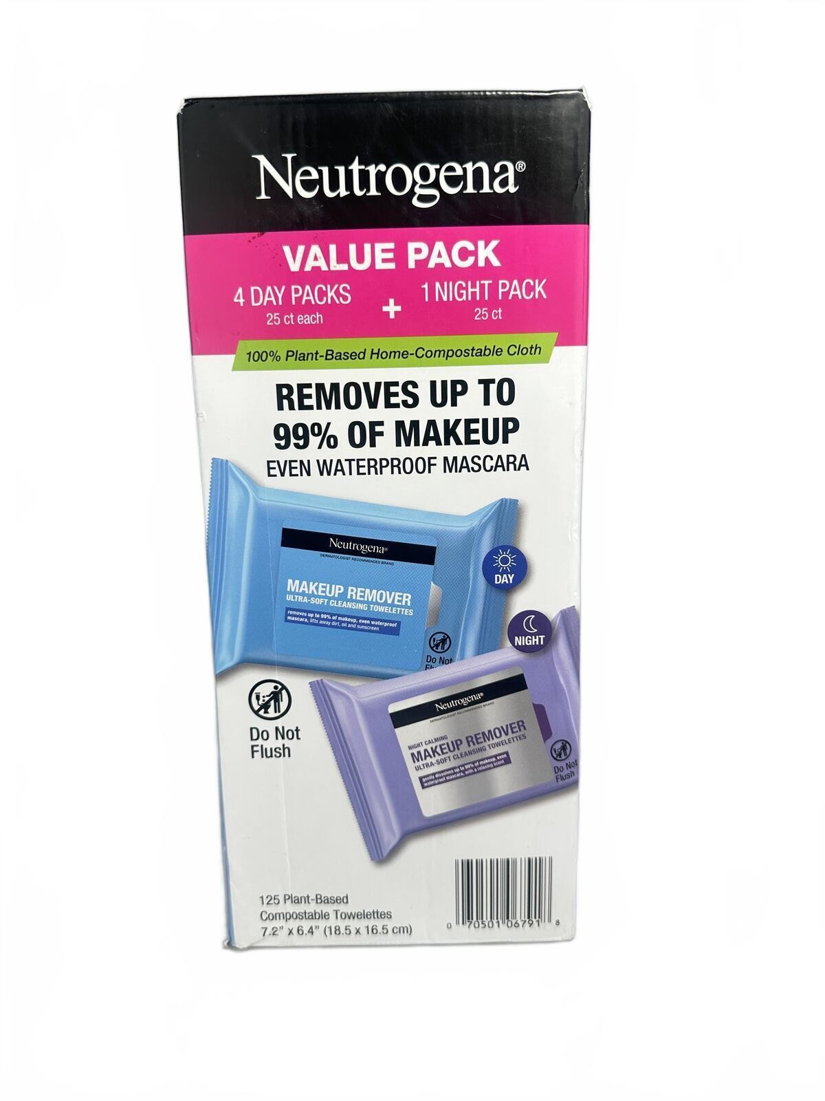 2/$40 Neutrogena Makeup Remover Wipes Value Pack 125ct