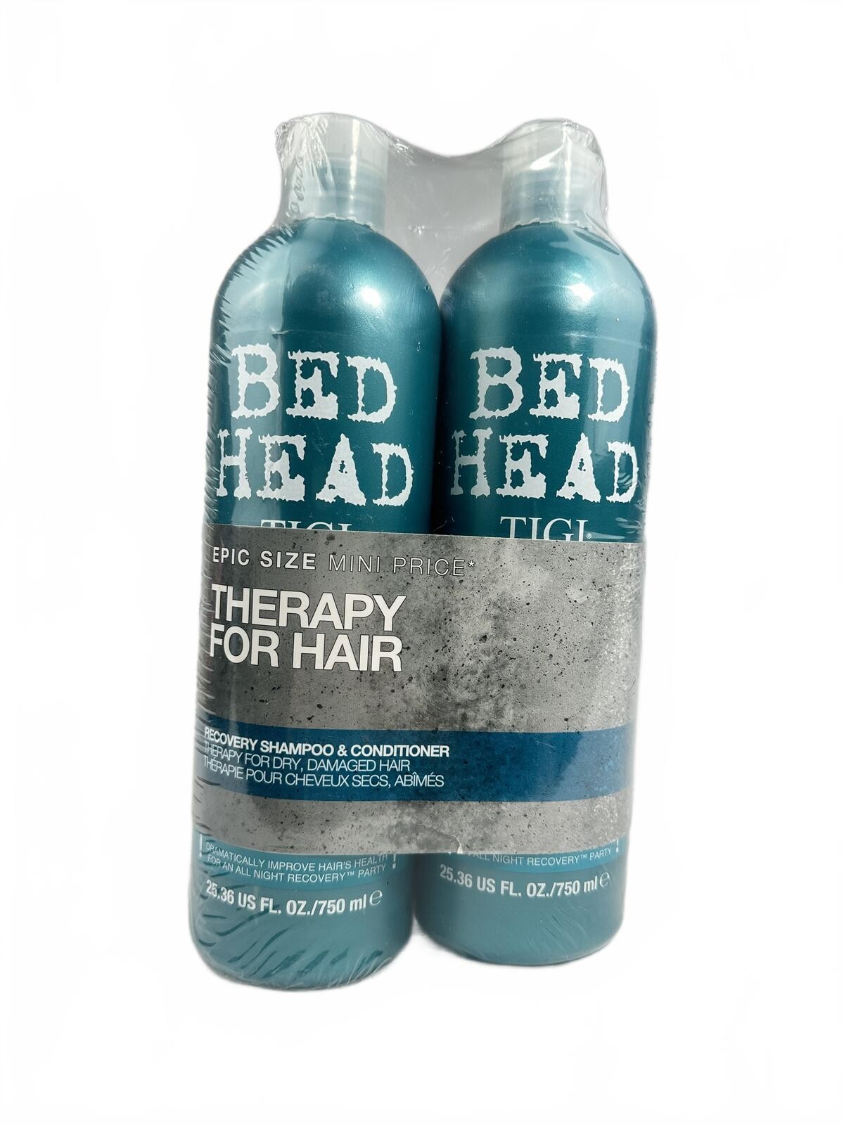 TIGI Bed Head Recovery Duo 750ml Shampoo Conditioner Set NEW Sea