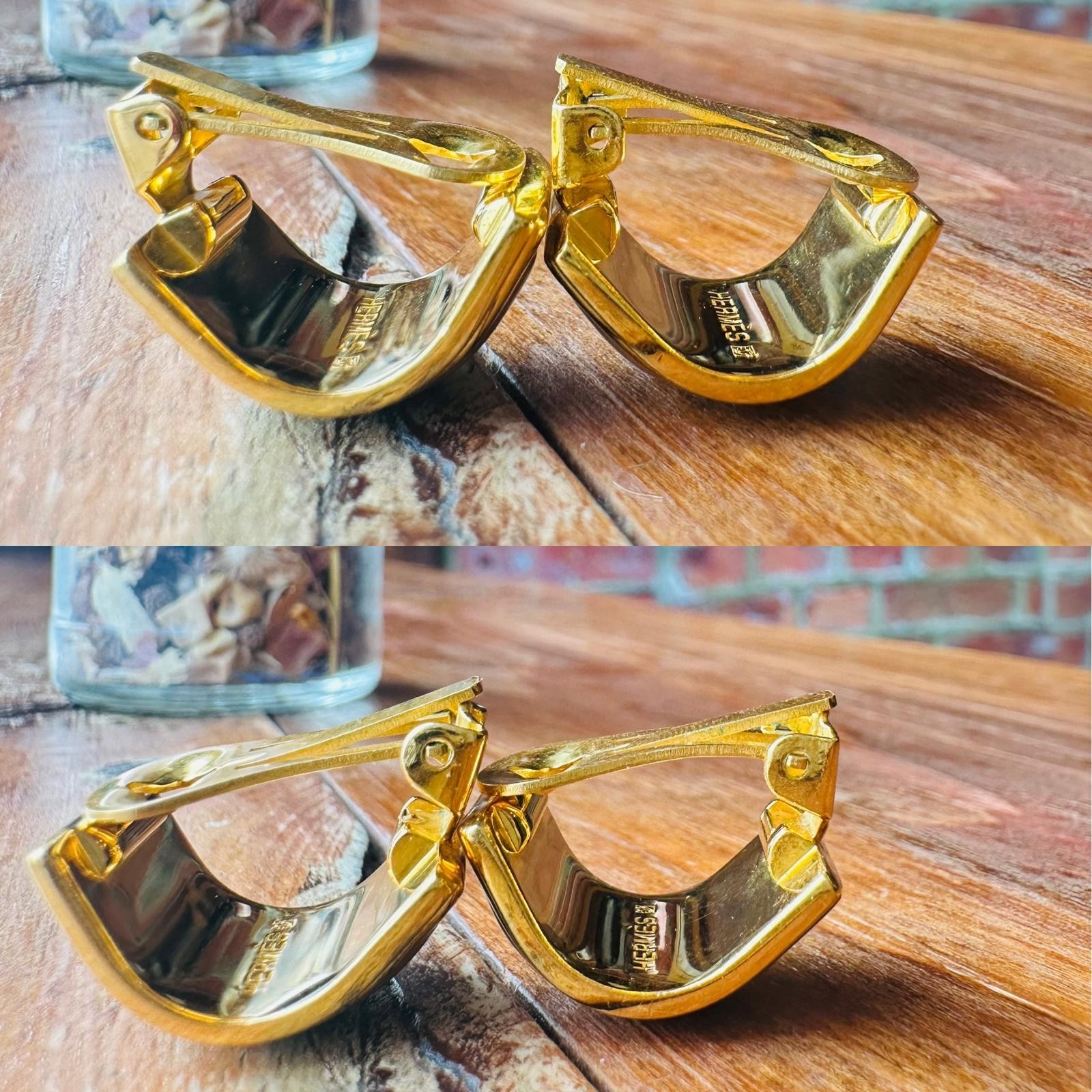 Hermès Vintage Enamel Bird Clip-On Earrings – Gold Plated - photo 3