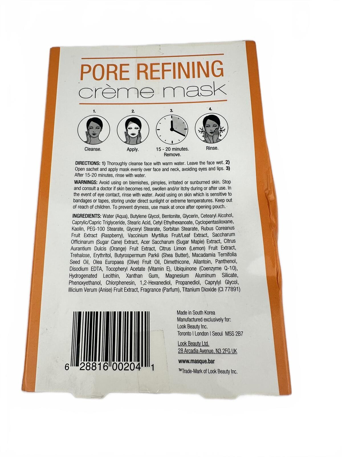 Unmasque Beauty Masque BAR Pore Refining Creme Mask 3x15ml - photo 2
