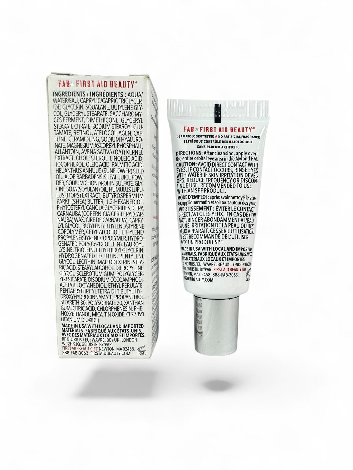 First Aid Beauty Retinol Eye Cream 15ml Squalane Ceramides NIB - photo 2