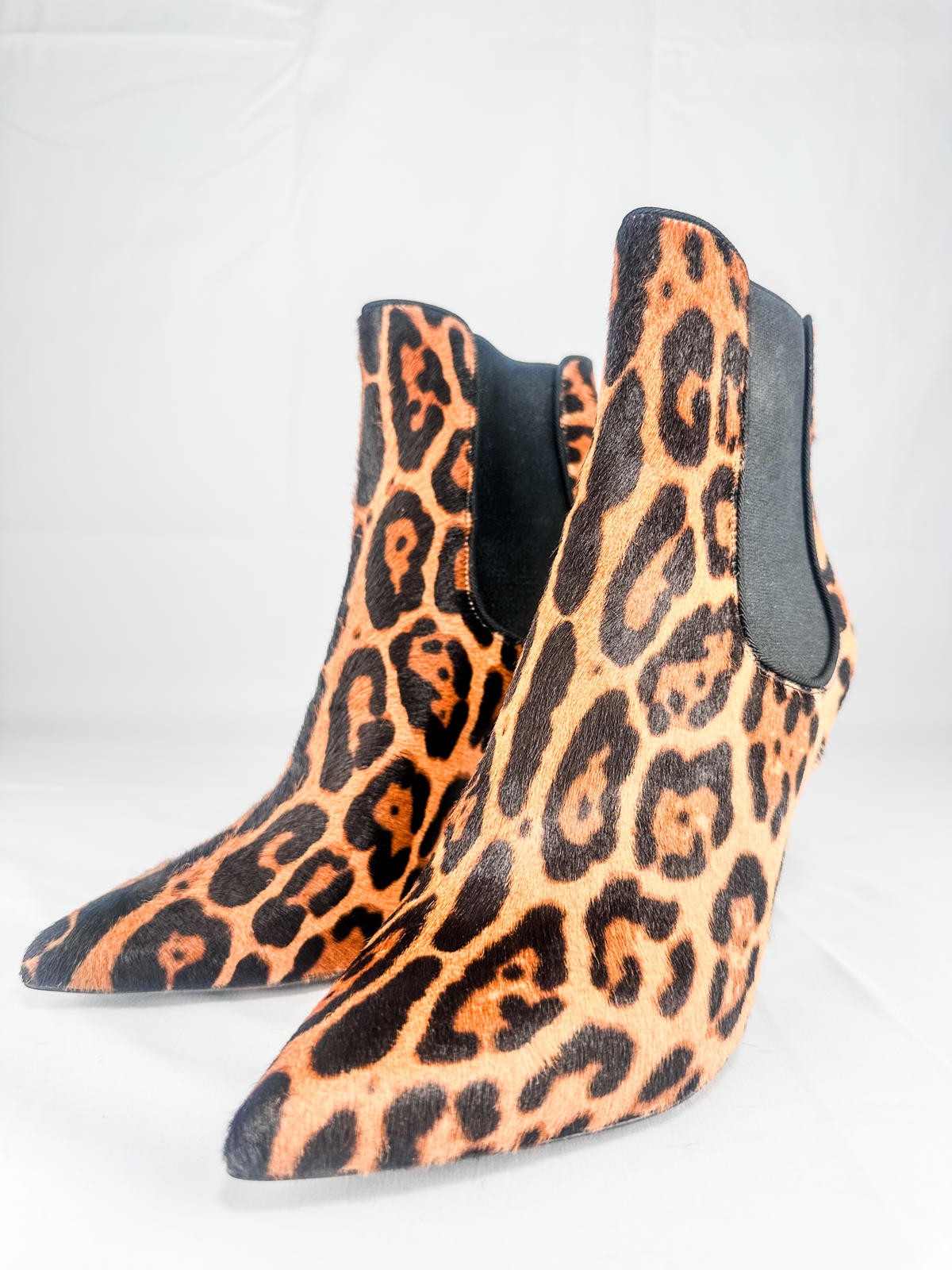 Leopard-Print Calf Hair Ankle Boots EU 39.5 NIB - photo 2