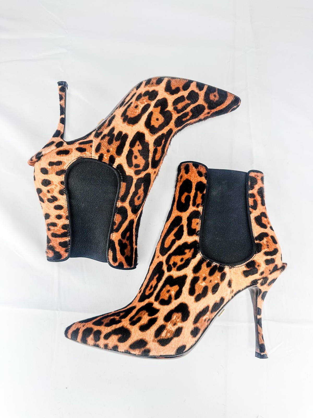Leopard-Print Calf Hair Ankle Boots EU 39.5 NIB - photo 5