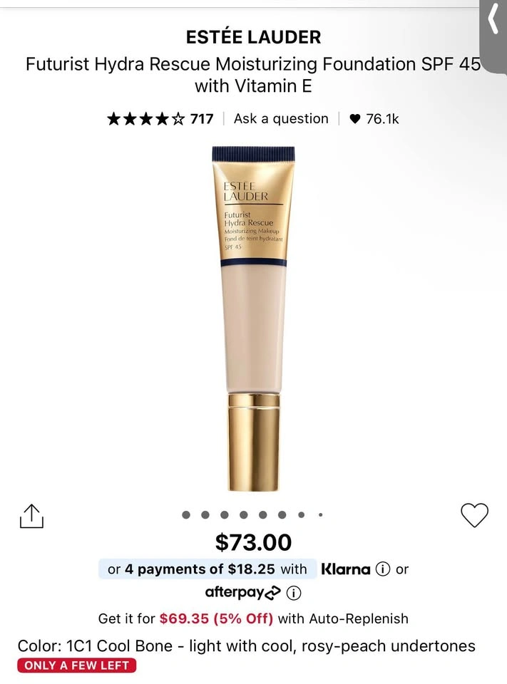 Estee Lauder Futurist Hydra Rescue Foundation - photo 2