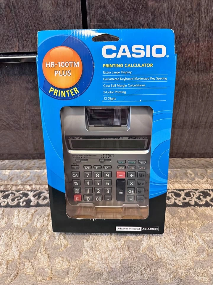 Brand New CASIO HR-100TM Plus Printing Calculator 🧾🖨️