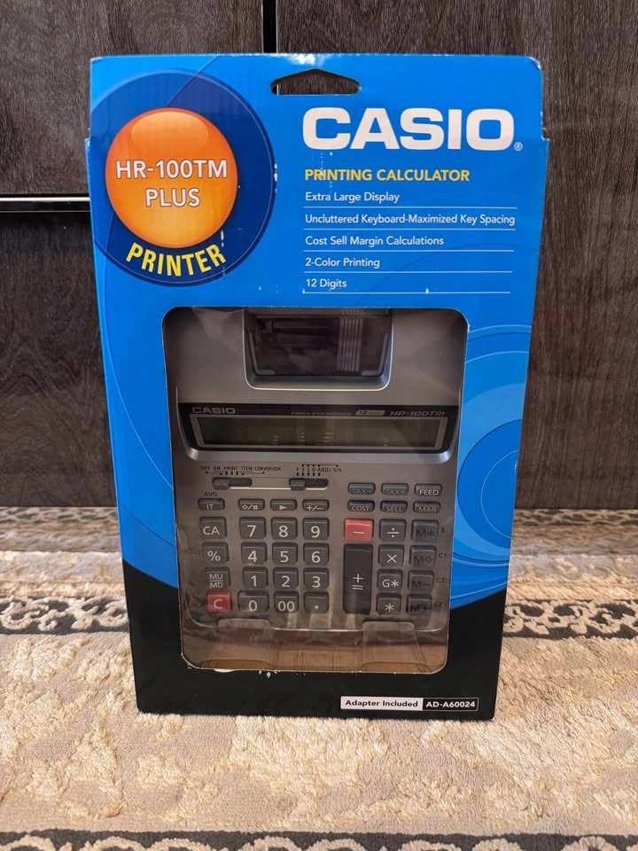 Brand New CASIO HR-100TM Plus Printing Calculator 🧾🖨️ - photo 2
