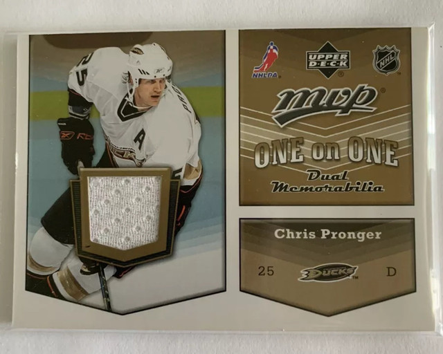 5 NHL Player Patches: Chris Pronger, Jovanovski, Mittelstad