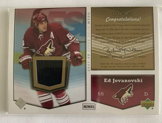 5 NHL Player Patches: Chris Pronger, Jovanovski, Mittelstad - photo 2