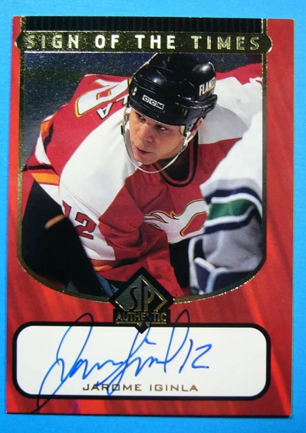UPPER DECK SP JAROME IGINLA AUTOGRAPH
