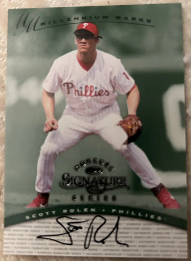 Scott Rolen 1997 Donruss Signature Series Card Green Var thumbnail