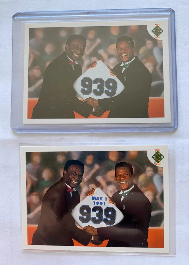 6 Rickey Henderson MLB Cards, 5 error cards thumbnail