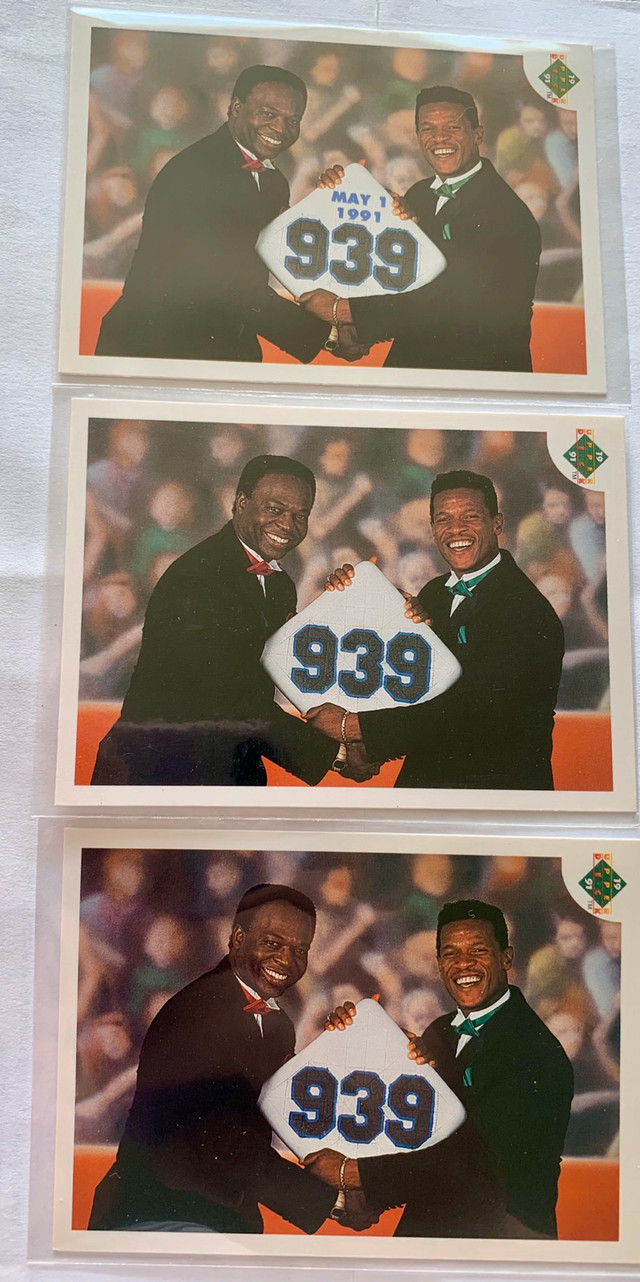 Rickey Henderson Error Cards