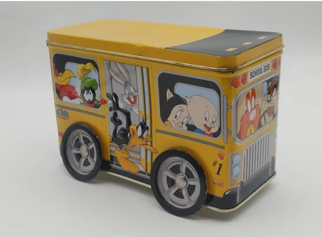 Looney Tunes 1999 Acme School Bus Tin thumbnail