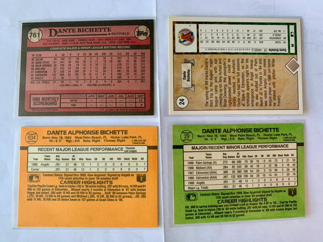 18 Dante Bichette Cards MLB - photo 2