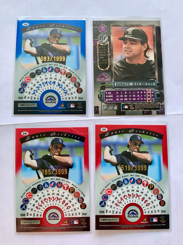 18 Dante Bichette Cards MLB - photo 4