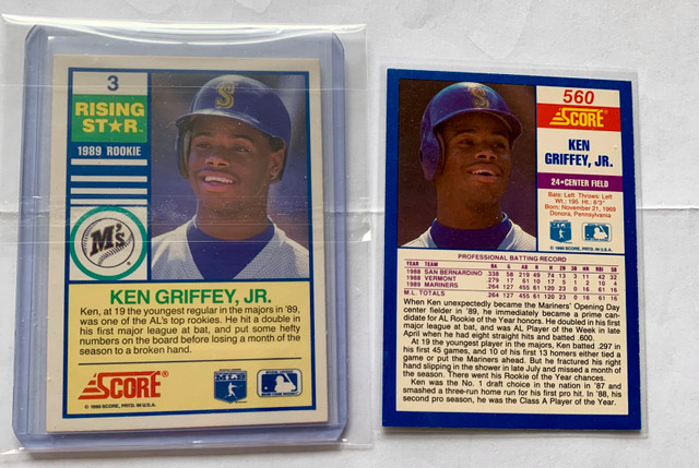 4 Ken Griffey Jr. (Donruss cards have errors. See pictures.) - photo 4