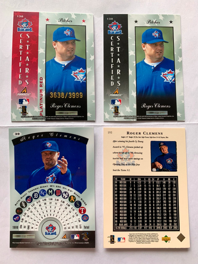 Roger Clemens Collection of 12 Cards MLB - photo 2