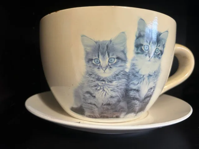 Large Ceramic Novelty Planter - Kittens thumbnail