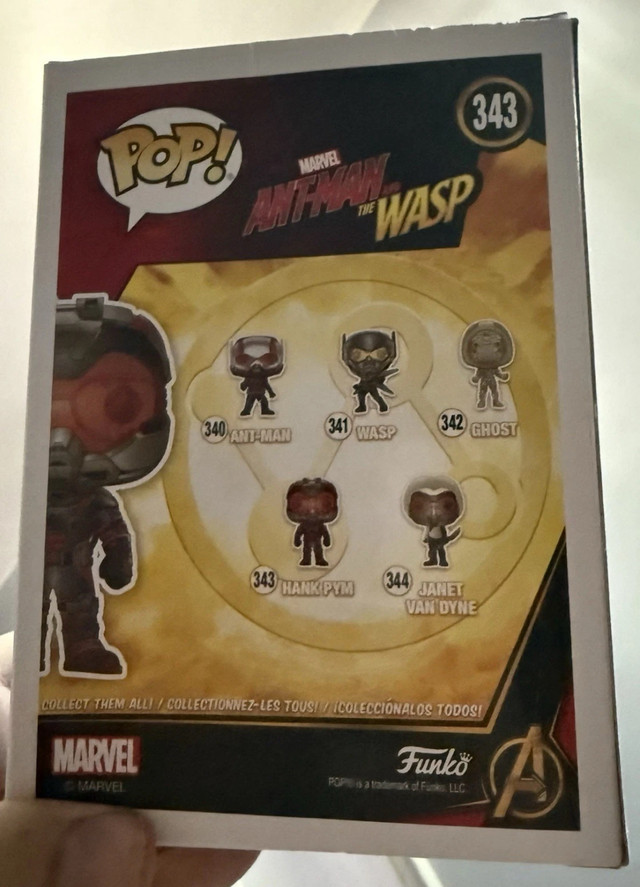 Hank Pym #343 Marvel Ant-Man Funko Pop! Bobble-Head - photo 2