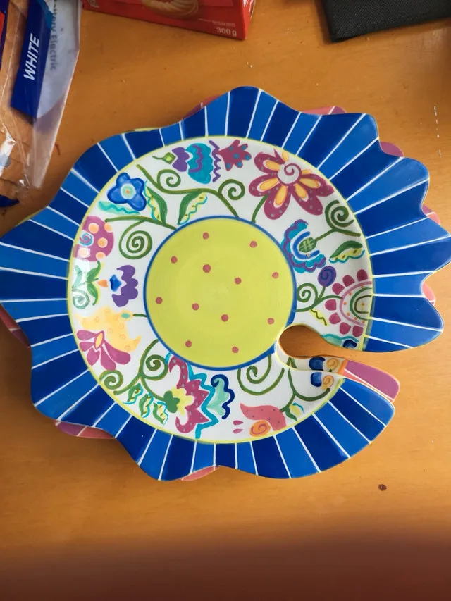 Set of 3 Ceramic Party Plates by Summer Soiree thumbnail