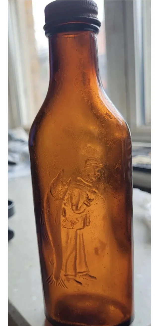 Scott's Emulsion Bottle Embossed Fishe thumbnail