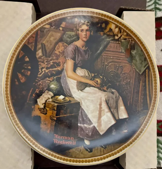 Collector Plates (2) Norman Rockwell & Roger Witmer thumbnail