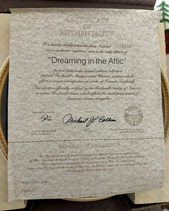 Collector Plates (2) Norman Rockwell & Roger Witmer - photo 3