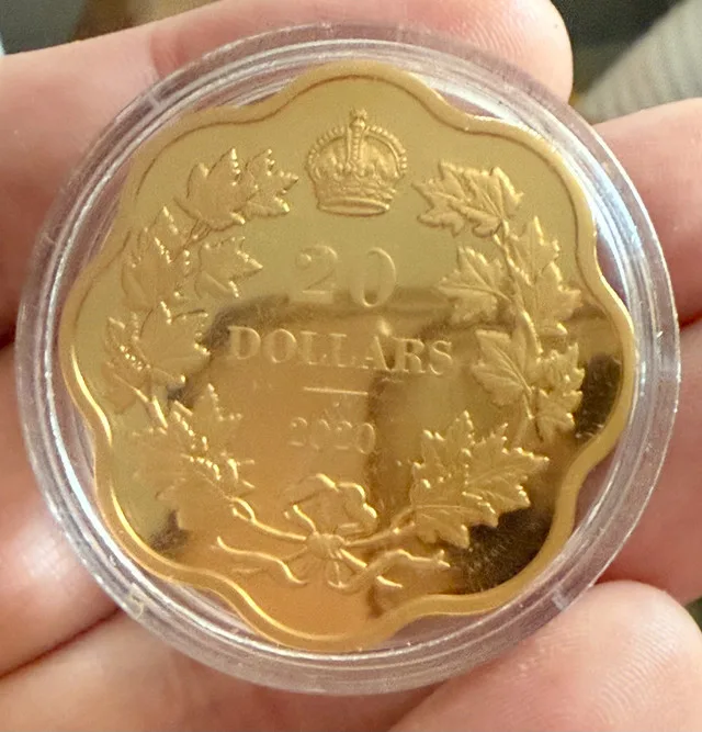 $20 Silver Maple Leaf Coin (Gold Plated) 2020 thumbnail