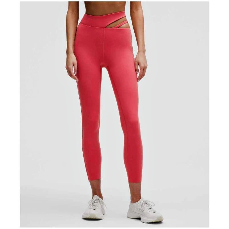 Lululemon Cut-out Waist High Rise Train Legging 25” - Desert Red