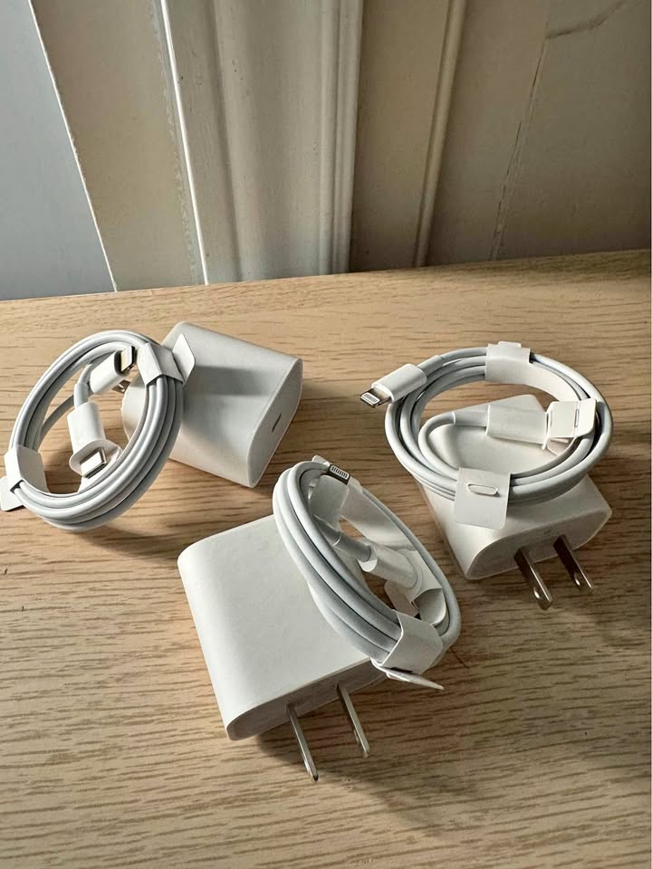 Apple Type C charger w/ lightning cord each set $25