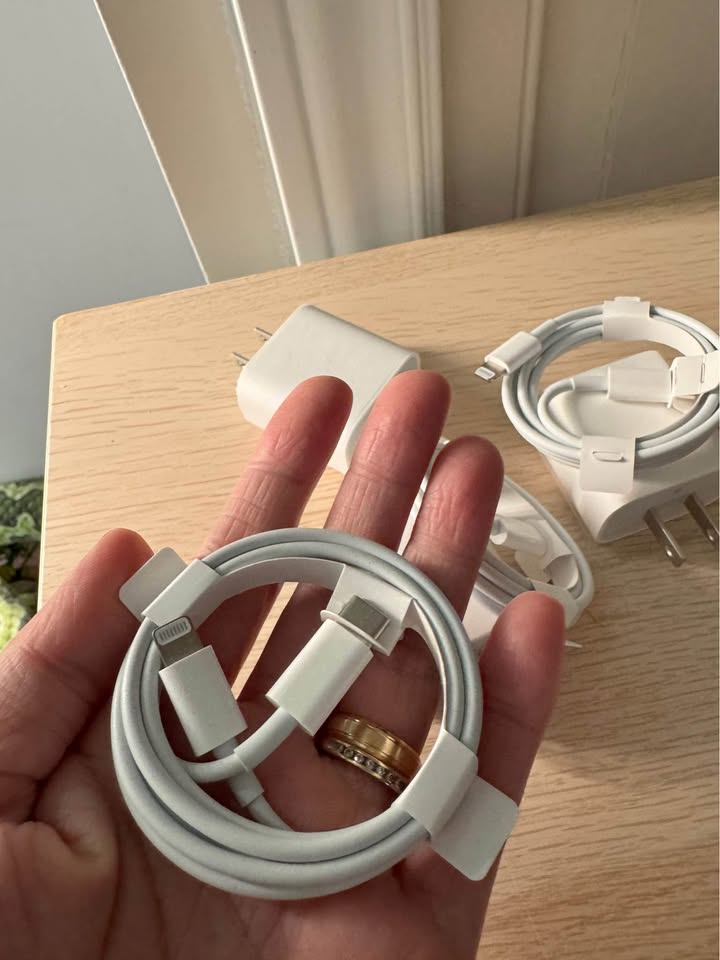 Apple Type C charger w/ lightning cord each set $25 - photo 2