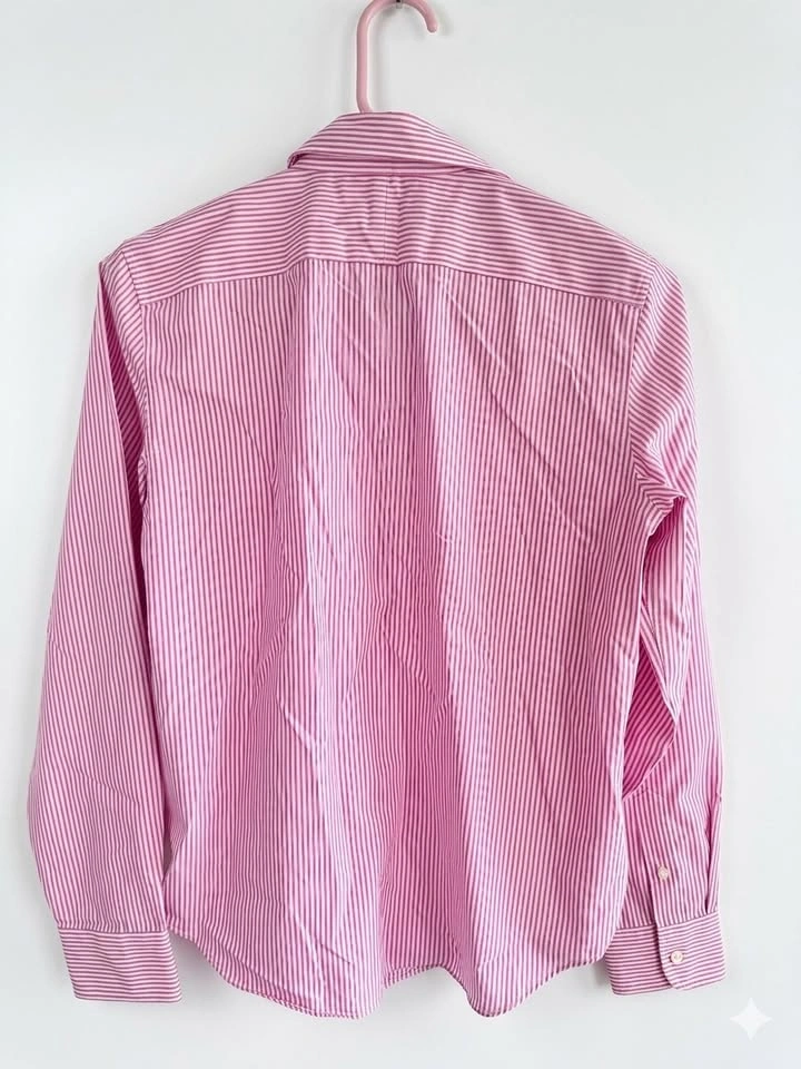 Lauren Ralph Lauren Women’s Pink Striped Shirt – XS – Non-Iron - photo 3