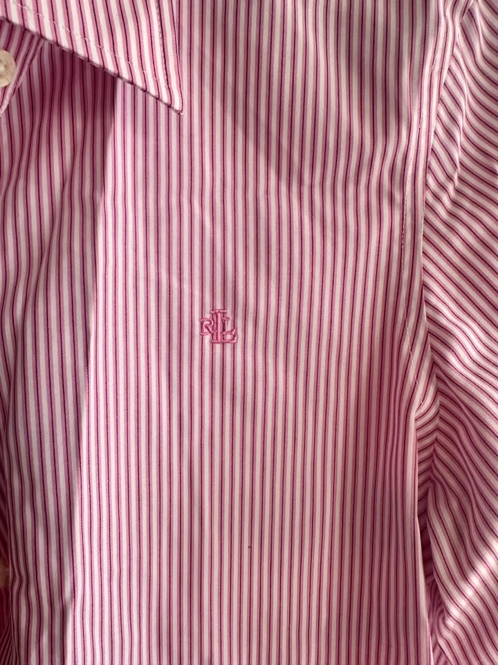 Lauren Ralph Lauren Women’s Pink Striped Shirt – XS – Non-Iron - photo 4
