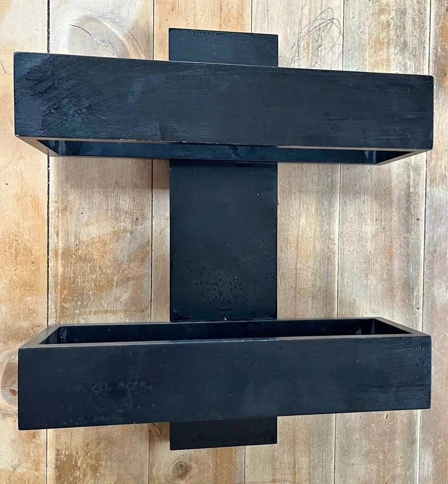 Black Wood Floating Shelf – Brand New – Home Decor Display