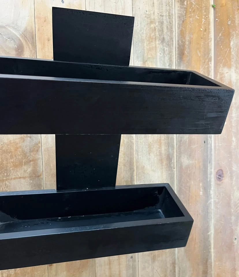 Black Wood Floating Shelf – Brand New – Home Decor Display - photo 2