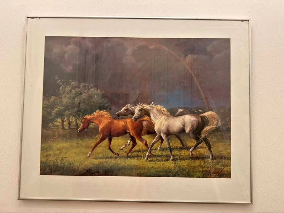 Vintage 1982 Cortez Horse Painting