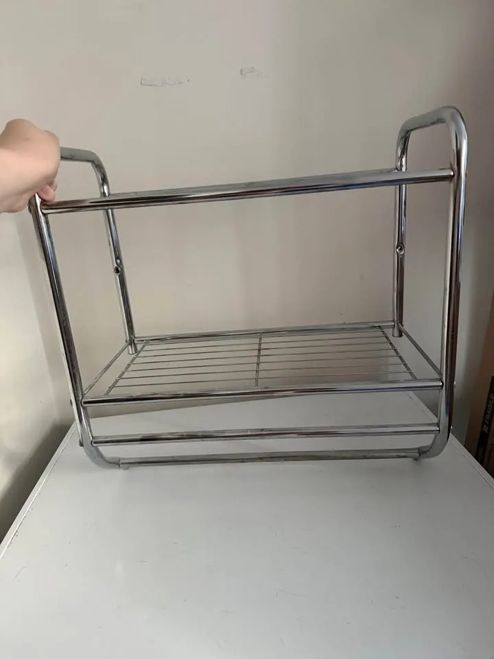 Bathroom Shelf - Stainless Steel w/ Towel Bar - photo 2
