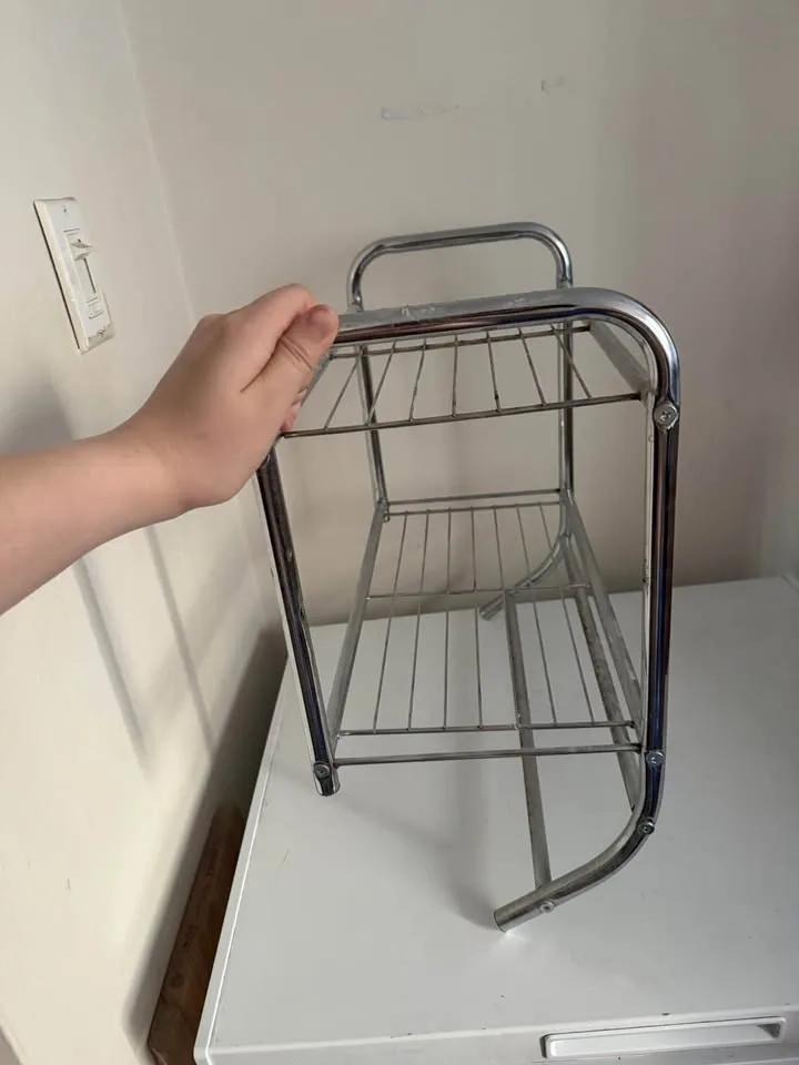 Bathroom Shelf - Stainless Steel w/ Towel Bar - photo 3
