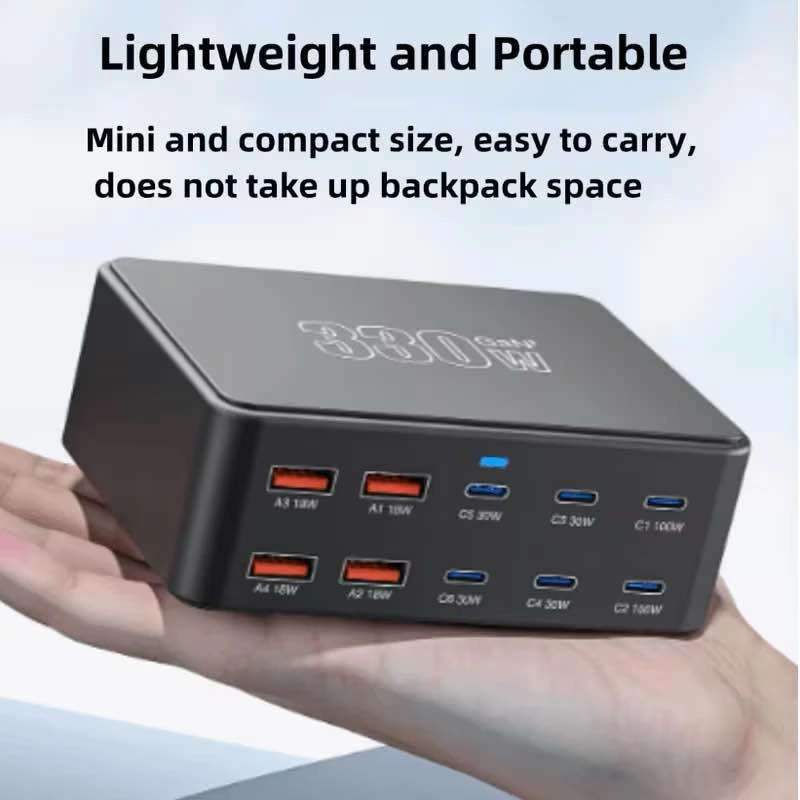 330W 10-Port USB-C Charging Station - Fast Charger Hub - photo 5
