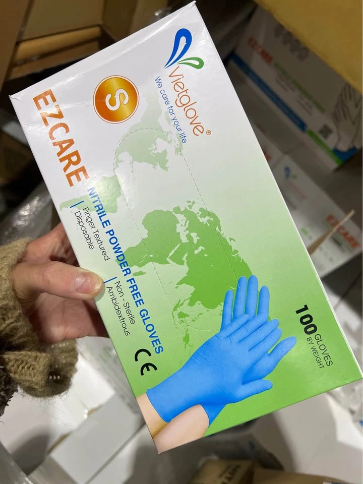 Vietglove EZCARE Nitrile Powder Free Gloves Small 100 ct Box - photo 3