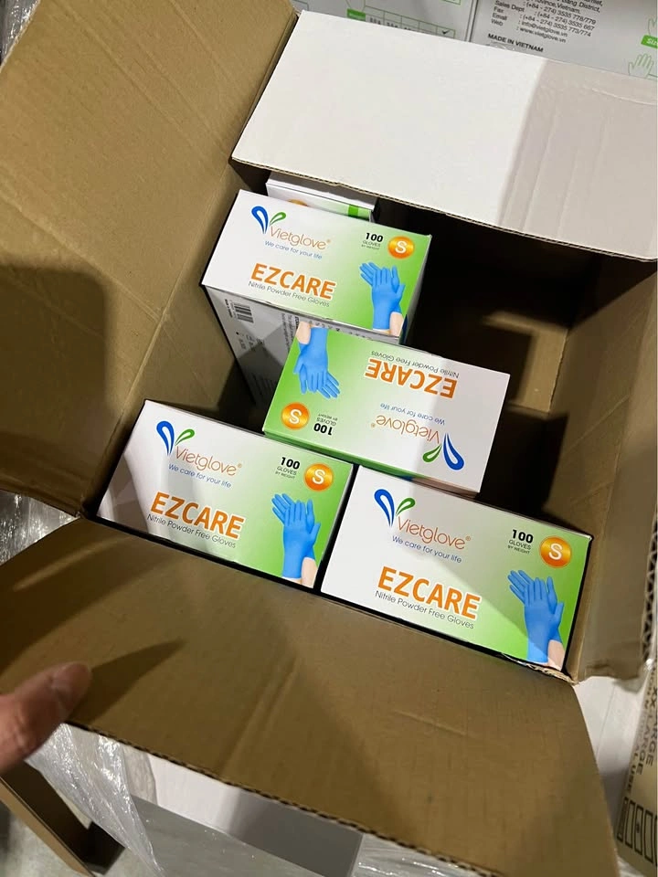 Vietglove EZCARE Nitrile Powder Free Gloves Small 100 ct Box - photo 5
