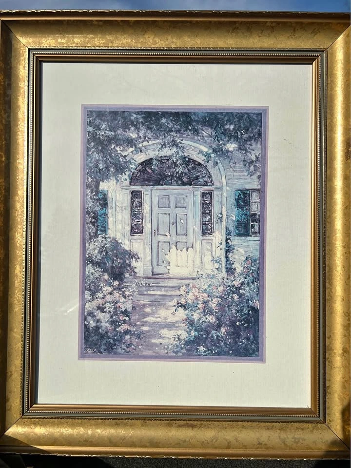 Gold Framed Doorway Art Print