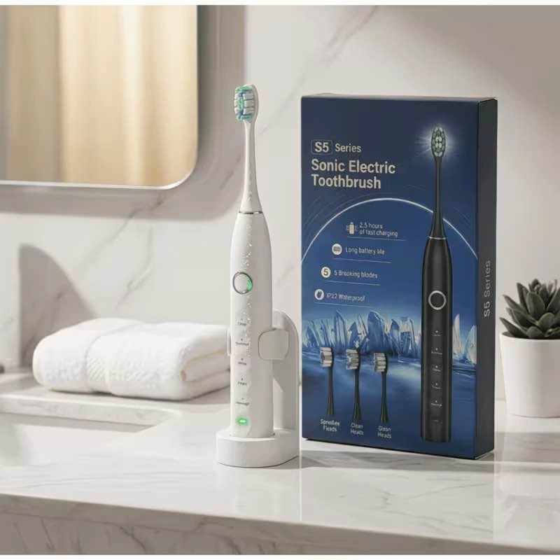 S5 Series Sonic Electric Toothbrush w/ 8 Brush Heads - New - photo 2