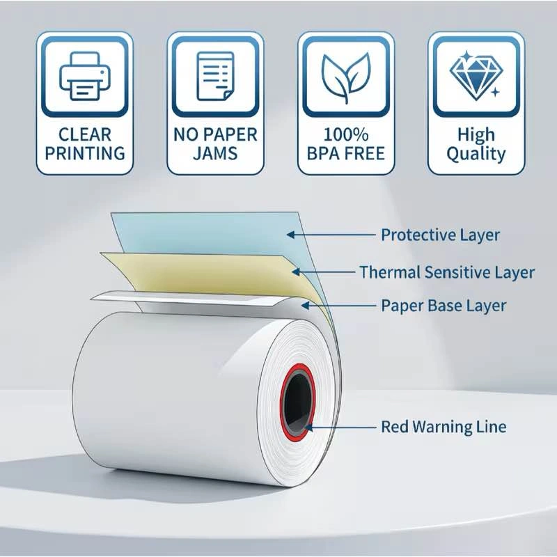 5 Rolls Thermal Paper Receipt Rolls - 3 1/8" x 180' BPA Free - photo 2