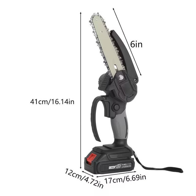 21V Mini Chainsaw - Like New - photo 3