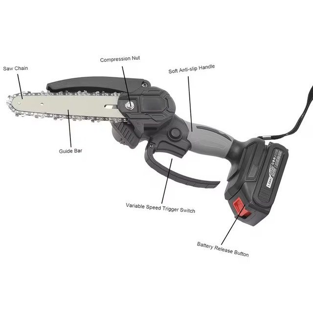 21V Mini Chainsaw - Like New - photo 5