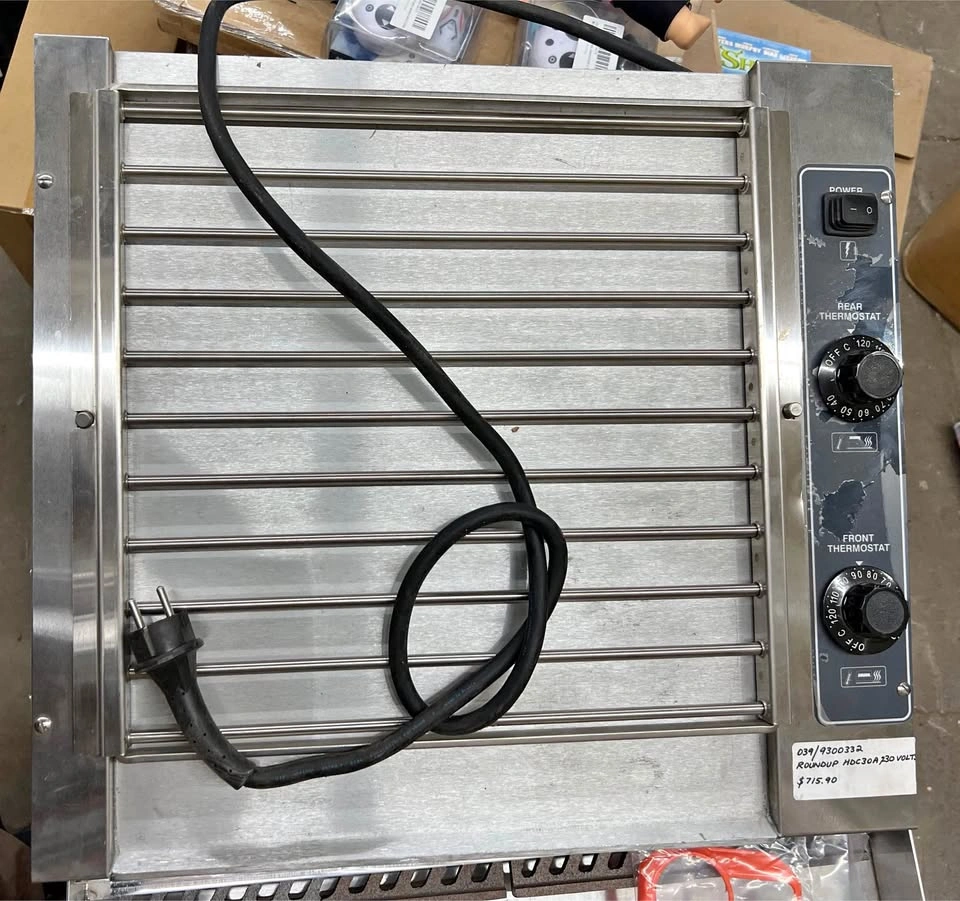 Roundup HDC30A Hot Dog Roller Grill Commercial 30amp 230V NEW